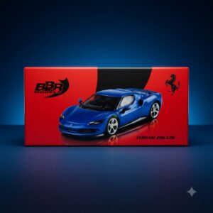 ferrari 296 blu corsa gtb bbr model | premium collectible scale model