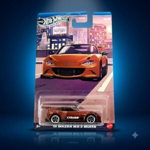 Hot Wheels '15 Mazda MX-5 Miata Silver Series 1:64 Scale