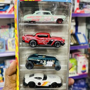 Home Hot Wheels HW Hot Rods 5-Pack diecast cars set front window packaging
