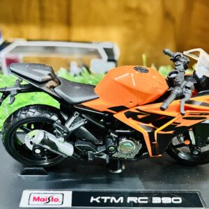 Home Maisto 2022 KTM RC 390 1/18 Orange diecast miniature sportbike