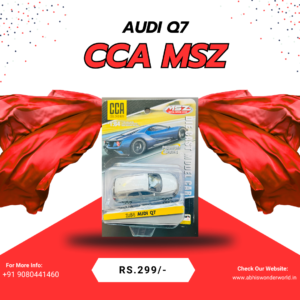 Home CCA MSZ Audi Q7 die-cast scale model car in packaging blister pack