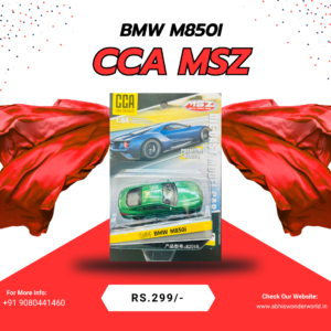 CCA MSZ BMW M850i green die-cast scale model car in blister packaging