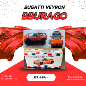 Home Bburago Bugatti Veyron 16.4 Grand Sport Vitesse orange die-cast scale model car with packaging