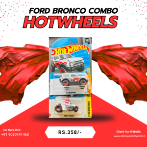 Home Hot Wheels Ford Bronco Combo pack featuring '21 Ford Bronco and Skull Shaker die-cast cars