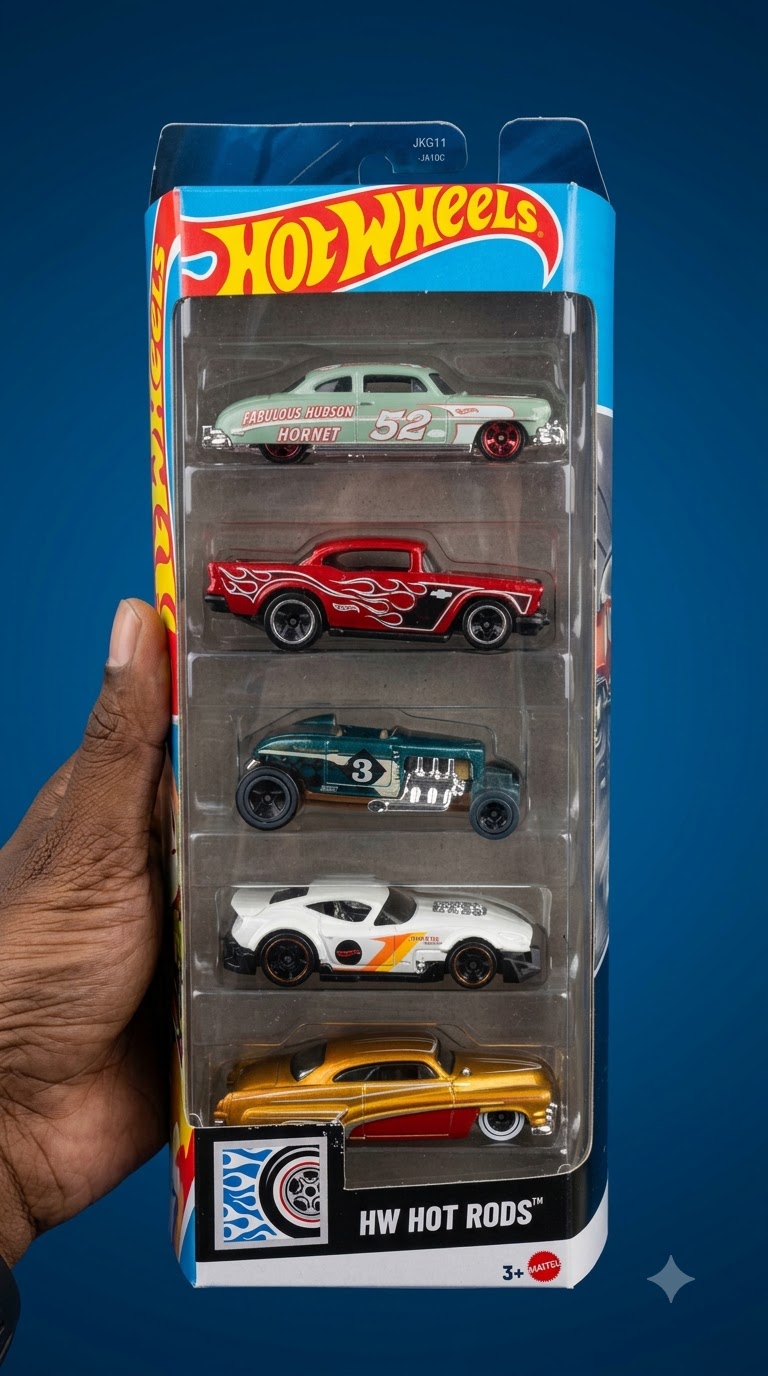 Hot Wheels HW Hot Rods 5-Pack Vintage Customs Set