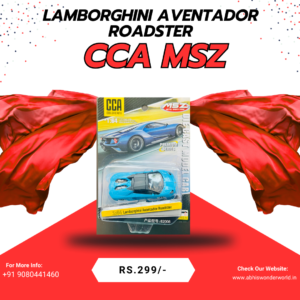CCA MSZ Lamborghini Aventador Roadster blue die-cast scale model car in package