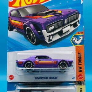 Hot Wheels Mercury Cougar Combo 2-car pack featuring '68 Mercury Cougar and Rapid Pulse in original blister packaging