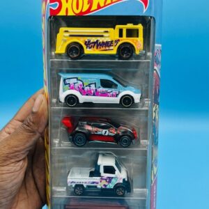 Hot Wheels Metro Sketch 5-pack showing Ford Transit Connect and city utility diecasts