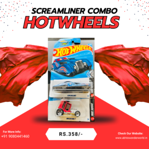 Hot Wheels Screamliner Combo pack featuring Screamliner and Uncertain-T die-cast cars